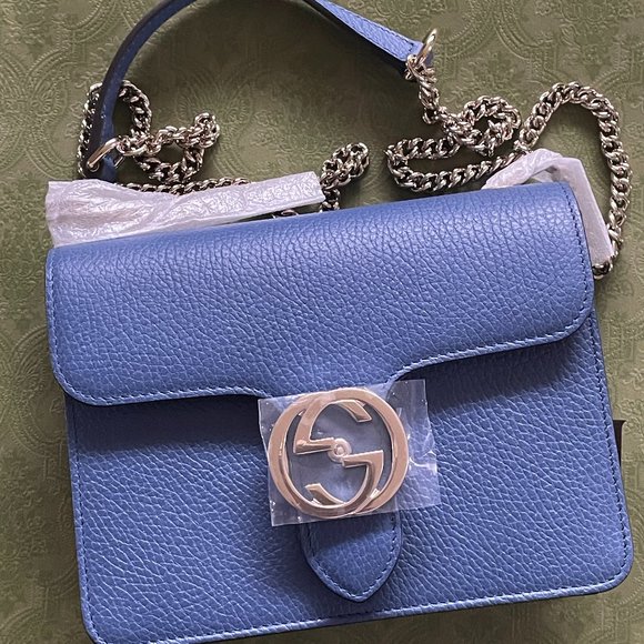 Gucci Handbags - NWT Authentic Gucci 510304 GG Interlocking Leather Cross Body Bag Chain